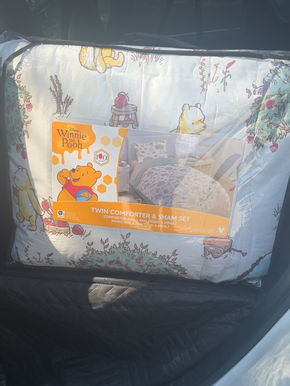 Twin Comforter & Sham Set - White/Yellow